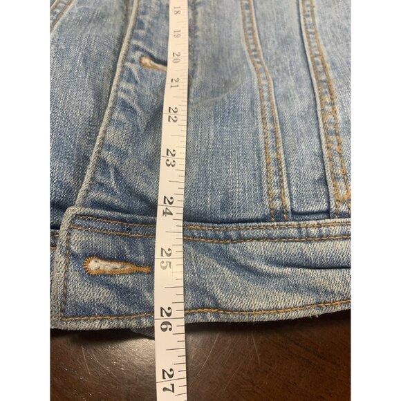 Hollister S Epic Flex Y2K Denim Sherpa Jean Jacket Classic - Picture 7 of 8